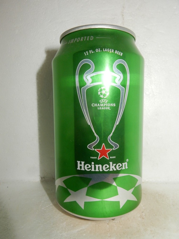 HEINEKEN CHAMPIONS LEAGUE SOCCER Beer can from HOLLAND for USA (355ml) Empty !!