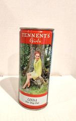 Tennent’s Girls Lager Beer Linda Our Day Out 15.5oz steel beer can Scotland