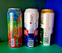 SET x 3 EMPTY 500ml POLISH BEER CANS LECH PREMIUM NAMYSLOW HARNAS POLSKA
