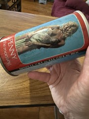1960s TENNENT’S Girl Lager Beer Can PENNY Fashion Pinup Girl 12oz Tab Top
