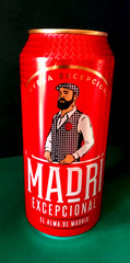 x 3 EMPTY 330/440ml BEER CANS SPAIN THAILAND MADRI, ESTRELLA BARCELONA, SINGHA