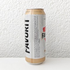 Empty 2025 Favorit Lager Beer can; 500 ml/16.9 fl oz; BOTTOM (Istria, Croatia)