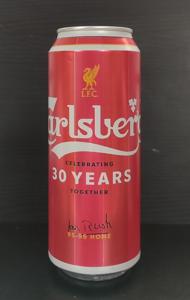 30 Years Partnership w/ Liverpool FC – Empty Beer can BOTTOM opened; Croatian Ed