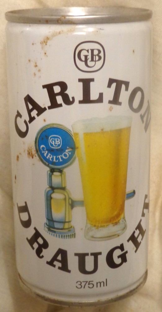 Carlton Draught Beer Can – Australia – 375 ml – (about 12.5 Ounce) Steel