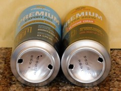 Empty Beer Cans PREMIUM Obolon 500 ml. Ukraine 2023 Open Bottom! – 2 pcs. 🇺🇦