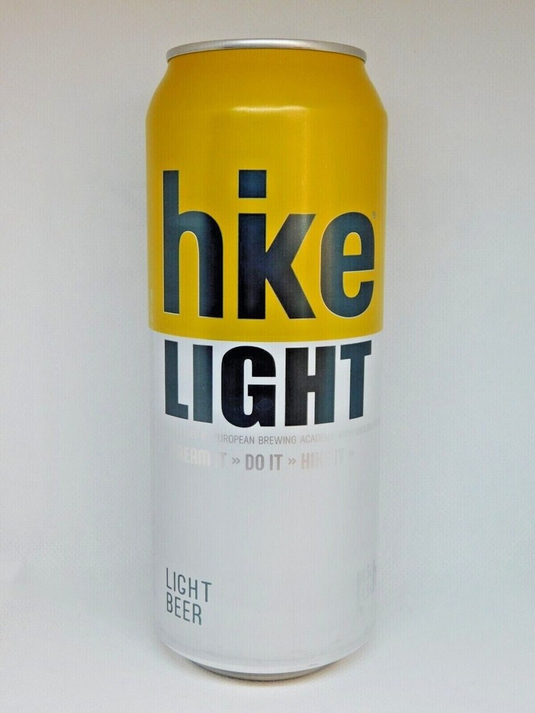 Empty Beer Can HIKE LIGHT 500 ml. Ukraine 2022 Bottom Open! 🇺🇦 UKRAINE 🇺🇦