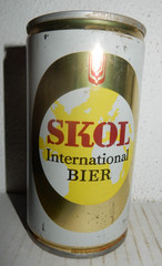 SKOL International Bier Steel Beer can from HOLLAND (34cl) Empty Beercan !!