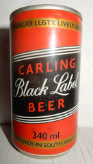 OCOC CARLING BLACK LABEL Beer Can from SOUTH AFRICA (340ml) Empty Beercan !!