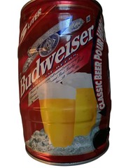 Budweiser Vtg 1998 5 Liter Empty Keg 10” Tall 6.5” Wide