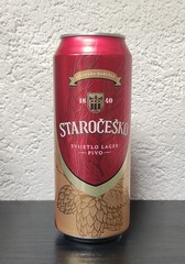 Empty 2023 Staročeško Pale Lager Beer can; 500 ml/16.9 fl oz; BOTTOM (Croatia)