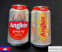 EMPTY – ANGKOR BEER Lager can CAMBODIA 330ml Silver Red 2025 Asia Collect KH