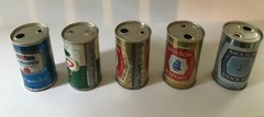 Canadian Beer Can Lot Push Top Button Top Molson Export Stock Ale Labatt’s Blue