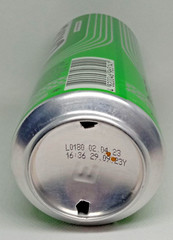 Empty Beer Can UKIE Lounge Lime & Mint 500 ml. Ukraine 2023 Bottom open! 🇺🇦