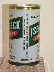 ISENBECK EXTRA DRY BEER “WEST GERMANY” Rare 12 flo oz STEEL BEER CAN 1960’s