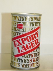 VINTAGE BEER CAN WATNEYS EXPORT LAGER ALL METAL RARE 11.5 OZ COLLECATBLE CAN