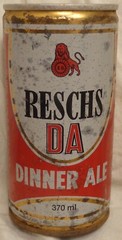 Reschs DA Dinner Ale Beer Can – Australia – 370 ml – (about 12.5 Ounce) Steel