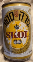 Skol Beer Can – Hebrew for Israel – about 12 Oz @ 1970’s