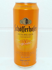 Empty Schofferhofer Hefeweiz Beer Can 500 ml Germany 2025 Bottom Open