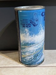 Vintage Cascade Lager 375ML Steel Beer Can Surf Live Saving Clifton Beach 1983