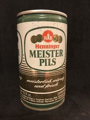 Vintage Henninger Meister Pils Beer Can Brewed in Germany WOW!!