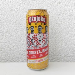 Empty UEFA EURO 2024 Ožujsko Beer can; 500 ml/16.9 fl oz; TOP opened (Croatia)