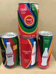 Japan Coca-Cola COKE can x4 2012 London OLYMPICS top-sealed 350 280 250 slim SET