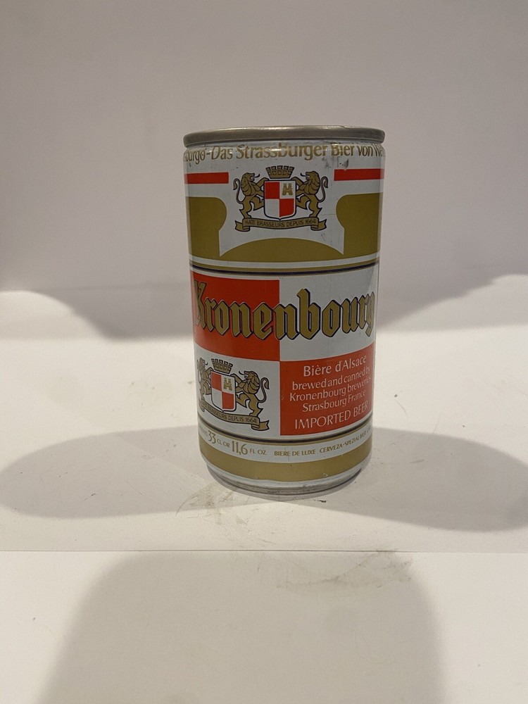 Vintage Kronenbourg 12oz Pull Tab Metal Beer Can France