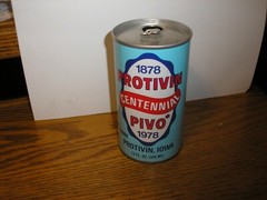 Rare Vintage Protivin Iowa Centennial PIVO 1878-1978 12 oz Beer Can FREE SHIP