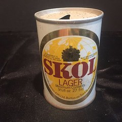 Vintage Skol Lager Pull Tab Beer Can c. 1970s