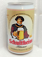 Empty Beer Can SCHULTHEISS 330 ml. Germany 1994 Top Open!