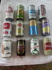 Collectible Beer Can Bundle – Vintage Mixed Brand 12 Cans
