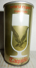 TAQUINA Cerveza Straight Steel Beer can from BOLIVIA (350ml) Empty !!