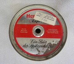 Vintage 1960s HENNINGER EXPORT ABFULLUNG Gallon BEER CAN Steel MINI KEG 4 Liter
