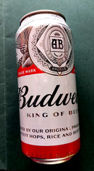 x 3 EMPTY BEER CANS 500/568ml BUDWEISER BELGIUM, BUDVAR CZECH, HEINEKEN DENMARK