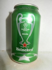 2015 HEINEKEN CHAMPIONS LEAGUE Beer can from HOLLAND for Export (33cl) Empty !!