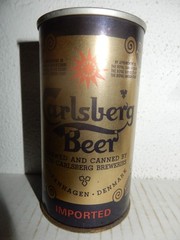 CARLSBERG Beer Imported Straight Steel can from DENMARK (350ml) Empty Beercan !