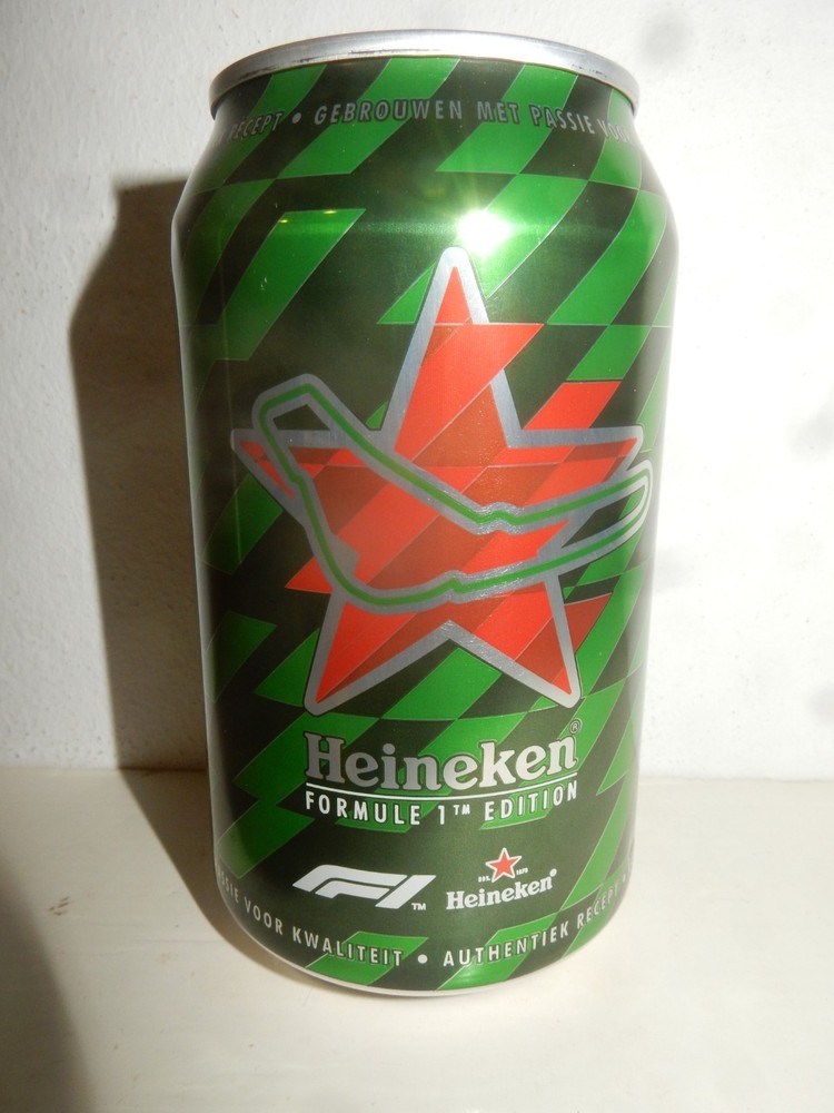 HEINEKEN Beer 2019 FORMULA 1 Racing Beer can from HOLLAND (33cl) Empty !!