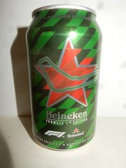 HEINEKEN Beer 2019 FORMULA 1 Racing Beer can from HOLLAND (33cl) Empty !!