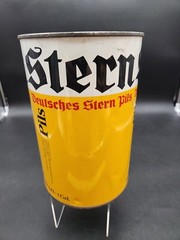 Vintage 1960s STERN Pils PARTY KEG GALLON 3.8L Min Beer Can Steel Barrel Germany
