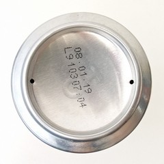 Empty 2018 Gambrinus Original Lager Beer can; 500 ml/16.9 fl oz; BOTTOM Slovakia