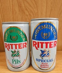 DORTMUNDER RITTER Beer Cans-Dortmunder-Western Germany