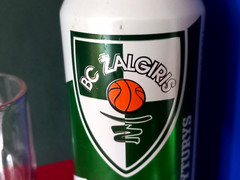 ŽALGIRIS LITHUANIA BASKETBALL EMPTY CAN 568ml BEER ŠVYTURYS & BALTIJOS TANKARD