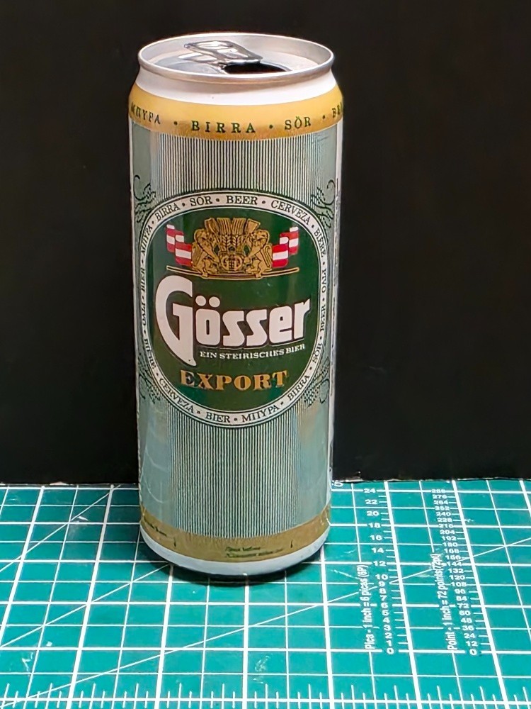Vintage Empty Beer Can GOSSER EXPORT 500 ml Austria 1994 Collectible (TRAY 7)