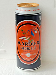 Empty Beer Can WARBLER Ukrainian Export to India 500 ml Obolon 2025 Botton Open!