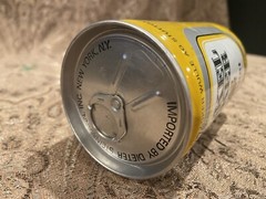 Dinkel Acker Privat Stuttgart West Germany Beer Can – bottom opened