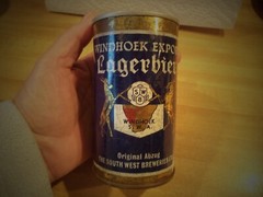 WINDHOEK EXPORT LAGERBIER 340ML STRAIGHT EDGE STEEL CAN, WINDHOEK S.W.A. NAMIBIA