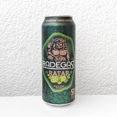 Empty 2022 Radegast Ratar Beer can; 500 ml/16.9 fl oz; BOTTOM (Czech Republic)