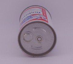 Budweiser, Labatt Brewing Co., Canada, Empty 341mL Flat Top Push Tab Beer Can