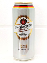 Mecklenburger Weissbier Empty Beer Can 500ml Germany 2025 Bottom Open