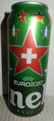 HEINEKEN EURO 2020 FOOTBALL Beer can from SWITZERLAND (50cl) Empty Beercan !!